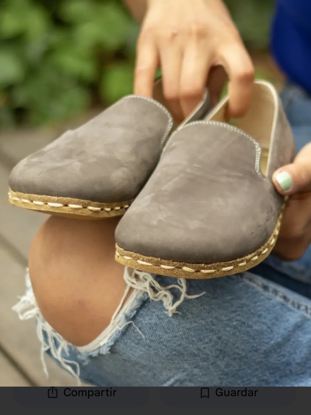 Earthing. Harmony woman 's Slip-On Suede Loafers in Gray - Picture 2 of 6